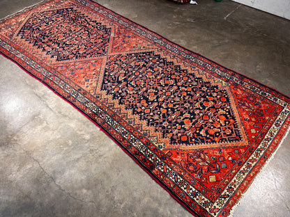 3'8" x 9'11" Hand-Knotted 100% Wool Pile - Malayere Runner