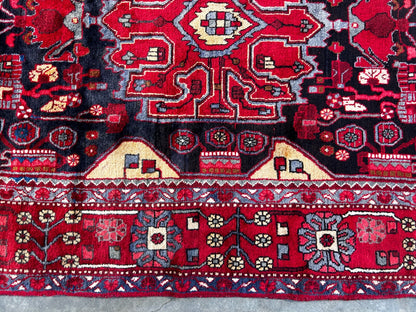 5'0" x 9'11" Hand-Knotted 100% Wool Pile Nahavande Area Rug - Carpet