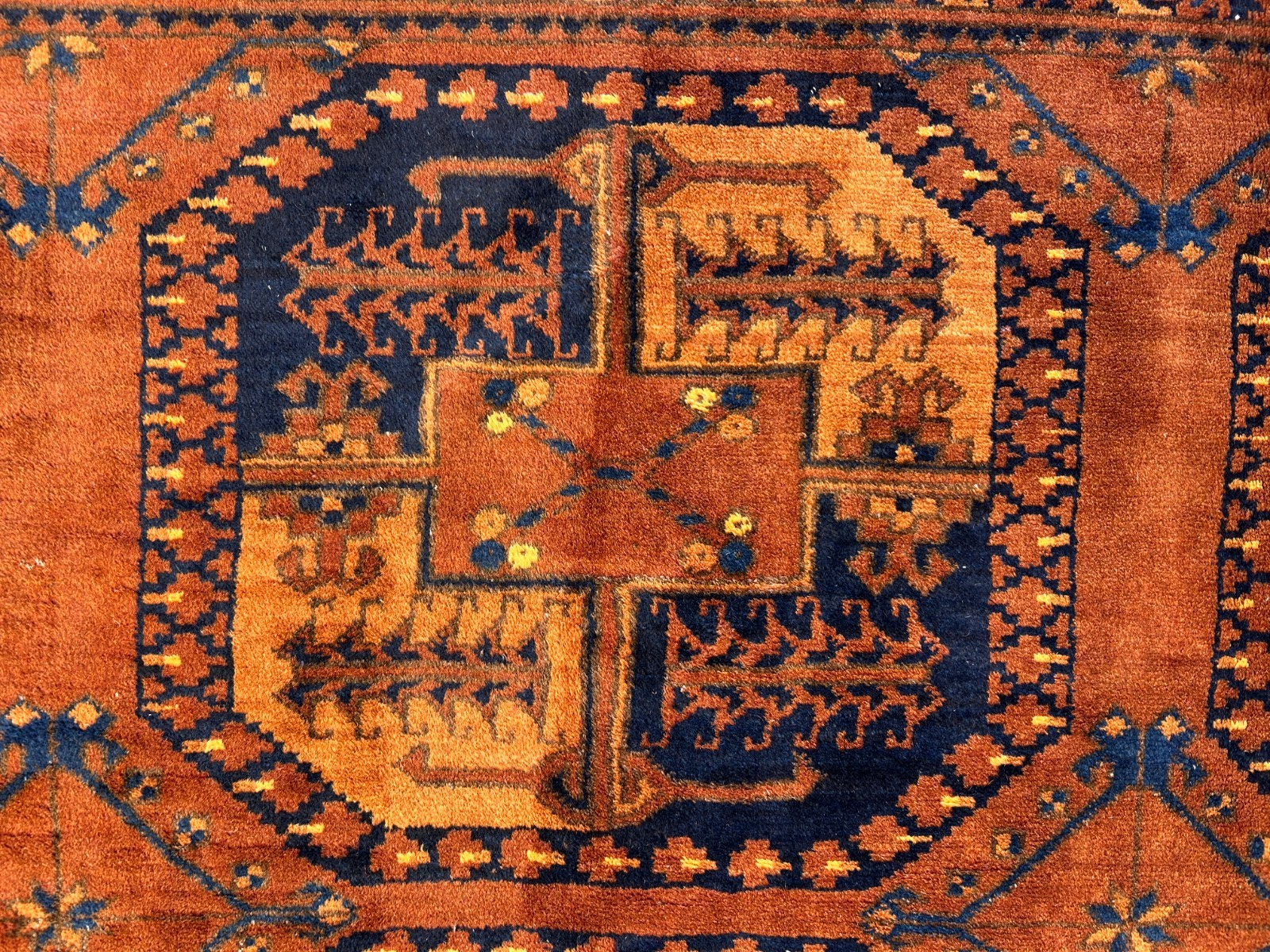 8'8"x12'1" Hand-Knotted 100%  Wool Pile Bokhara Rug