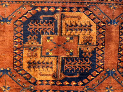 8'8"x12'1" Hand-Knotted 100%  Wool Pile Bokhara Rug