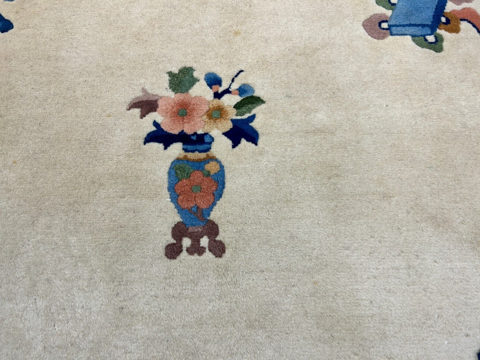 6'x9' Vintage Hand-Knotted Wool Oriental Art Deco Rug - Area Carpet