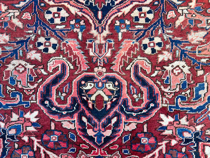 8'5"x11'9" Hand-Knotted 100% Wool Pile Herize Rug