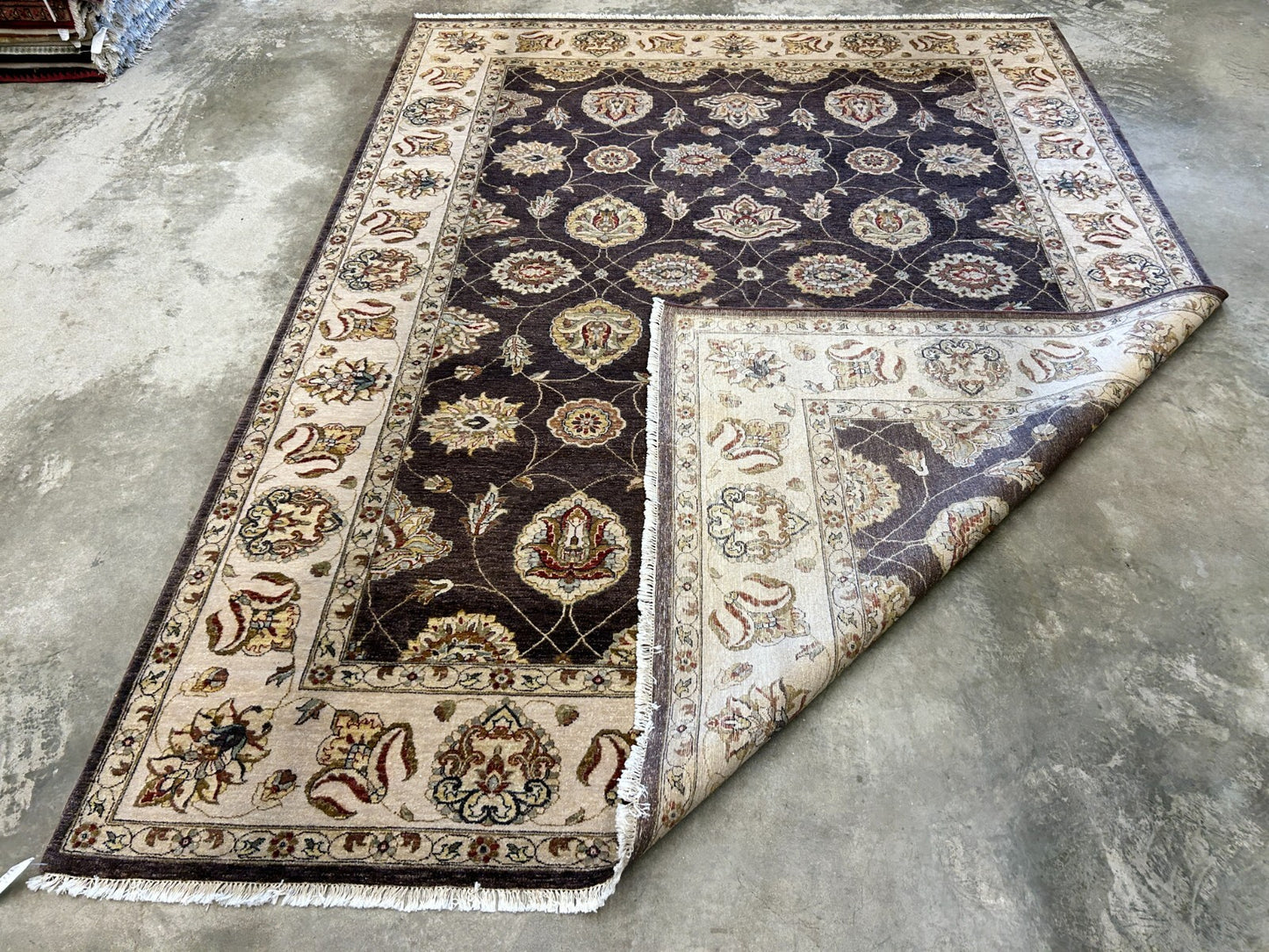 9'x12' Hand-Knotted 100% Wool Pile Lilian Design Carpet - Area Rug