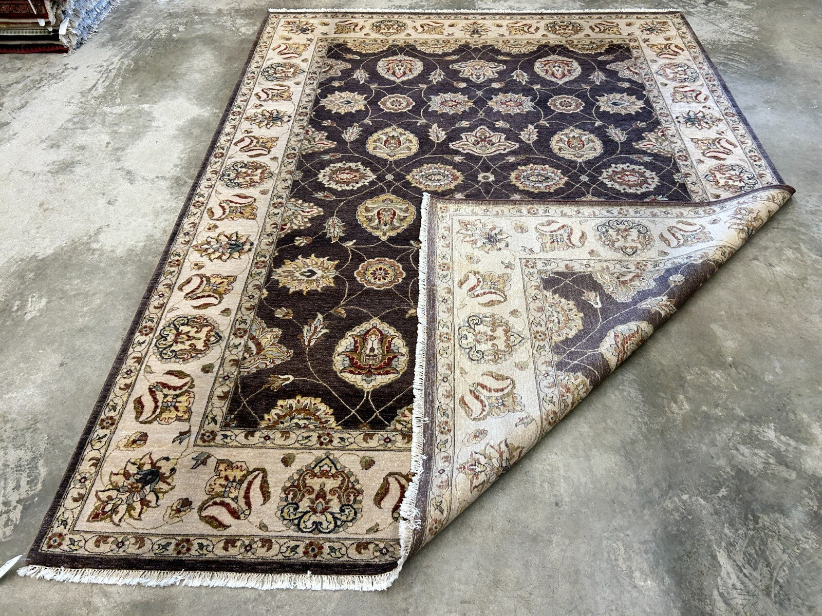 9'x12' Hand-Knotted 100% Wool Pile Lilian Design Carpet - Area Rug
