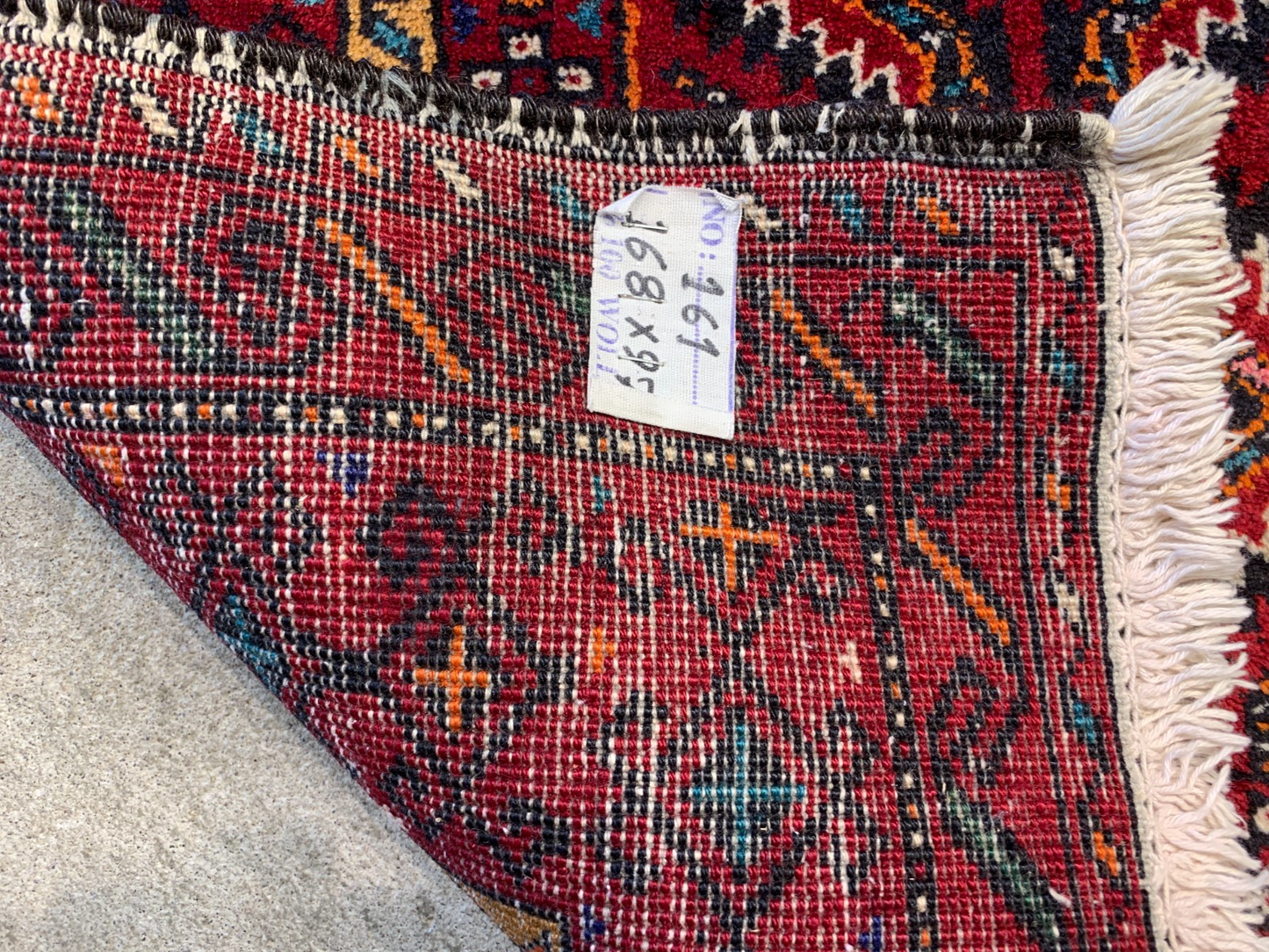 3'3"x5'7'' Hand-Knotted 100% Wool Baluchie Area Rug - Area Carpet