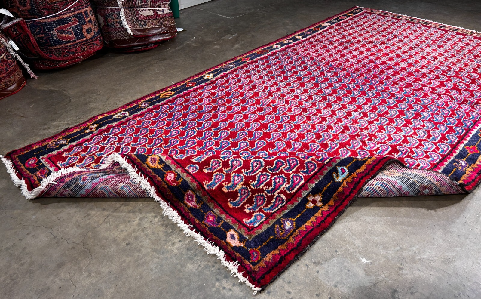 4'2" x 8'1" Hand-Knotted 100% Wool Carpet - Bidjare Area Rug