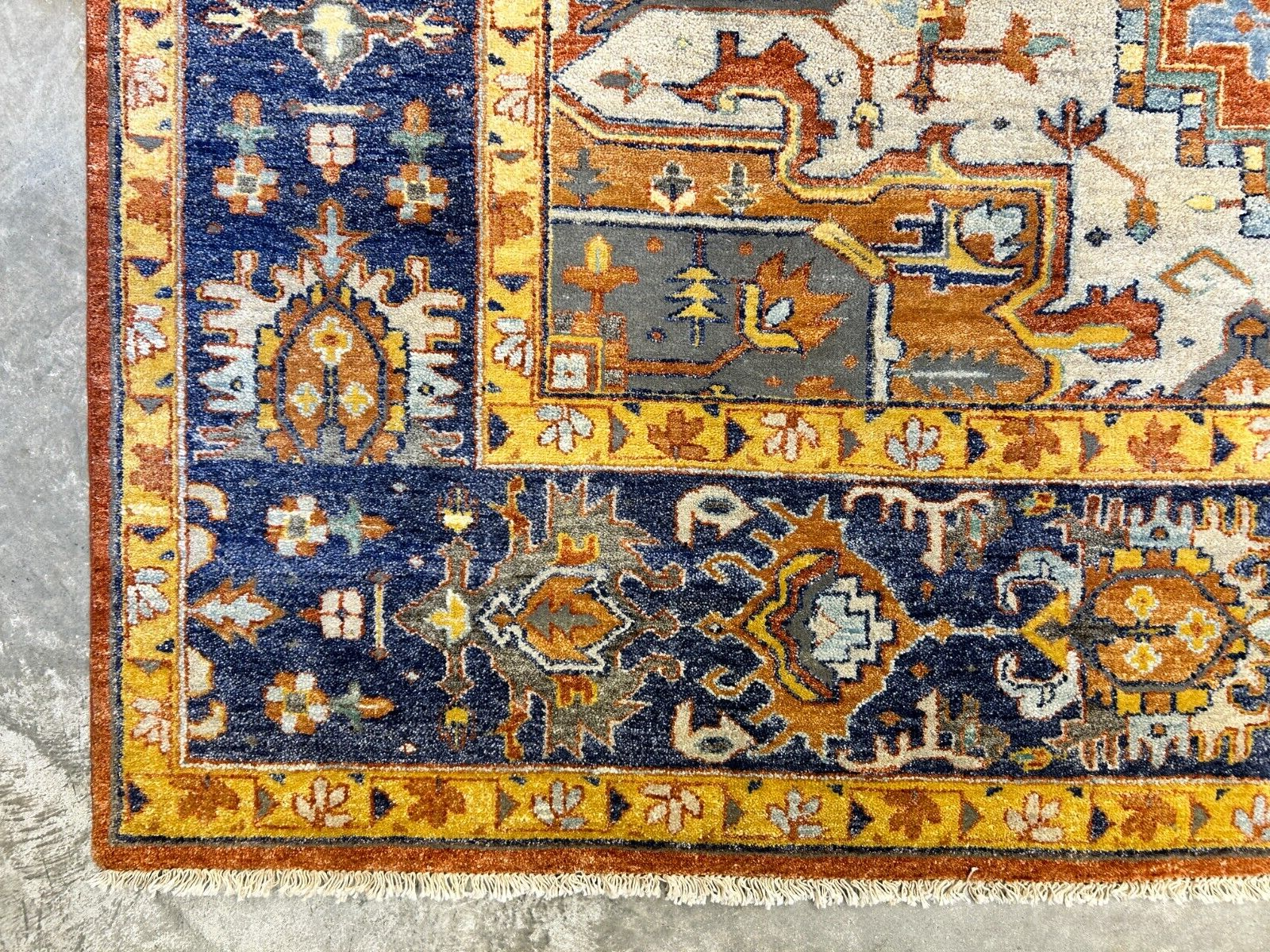 9'x12' Hand-Knotted 100% Lamb Wool  Serapie Design Carpet - Area Rug