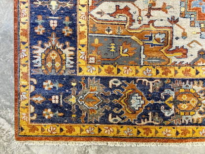 9'x12' Hand-Knotted 100% Lamb Wool  Serapie Design Carpet - Area Rug