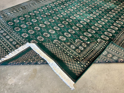 8'x10' Hand-Knotted 100% Wool Pile Bokhara Rug