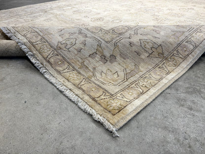 6'6"x9'6" Hand-Knotted 100% Wool Pile Afghan Carpet - Area Rug