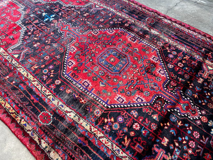 5'0" x 9'5" Hand-Knotted 100% Wool Pile Nahavande Area Rug - Carpet