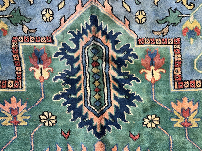 11'11"x15'11" Hand-Knotted 100% Wool Pile Herize Area Rug - Carpet