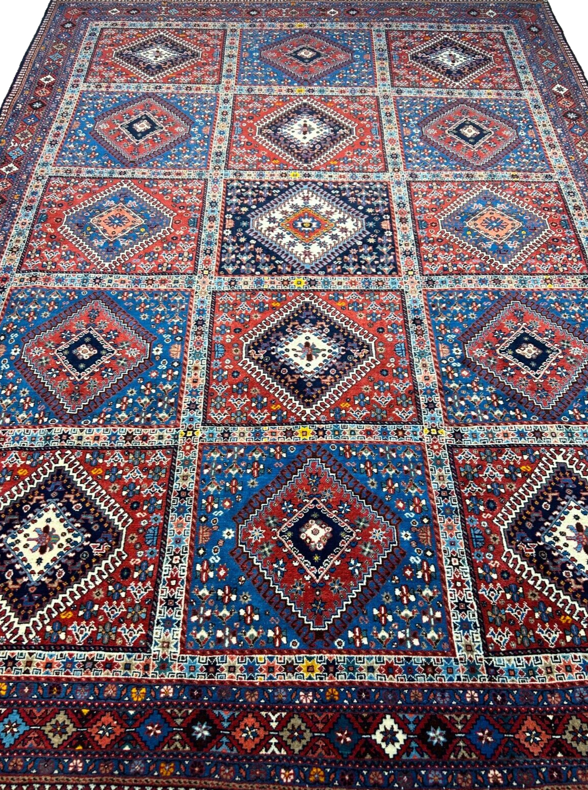 7'x9'7" Hand-Knotted 100% Wool Pile Yalame Carpet - Area Rug