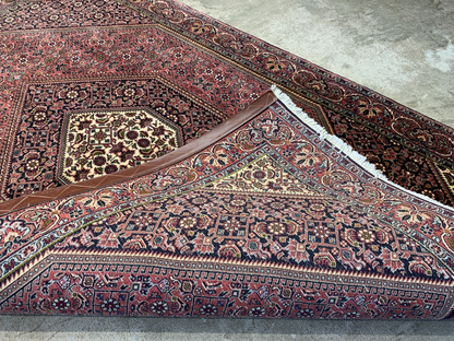 3'7"x5'9" Hand-Knotted 100% Wool Pile Bijare Carpet - Area Rug