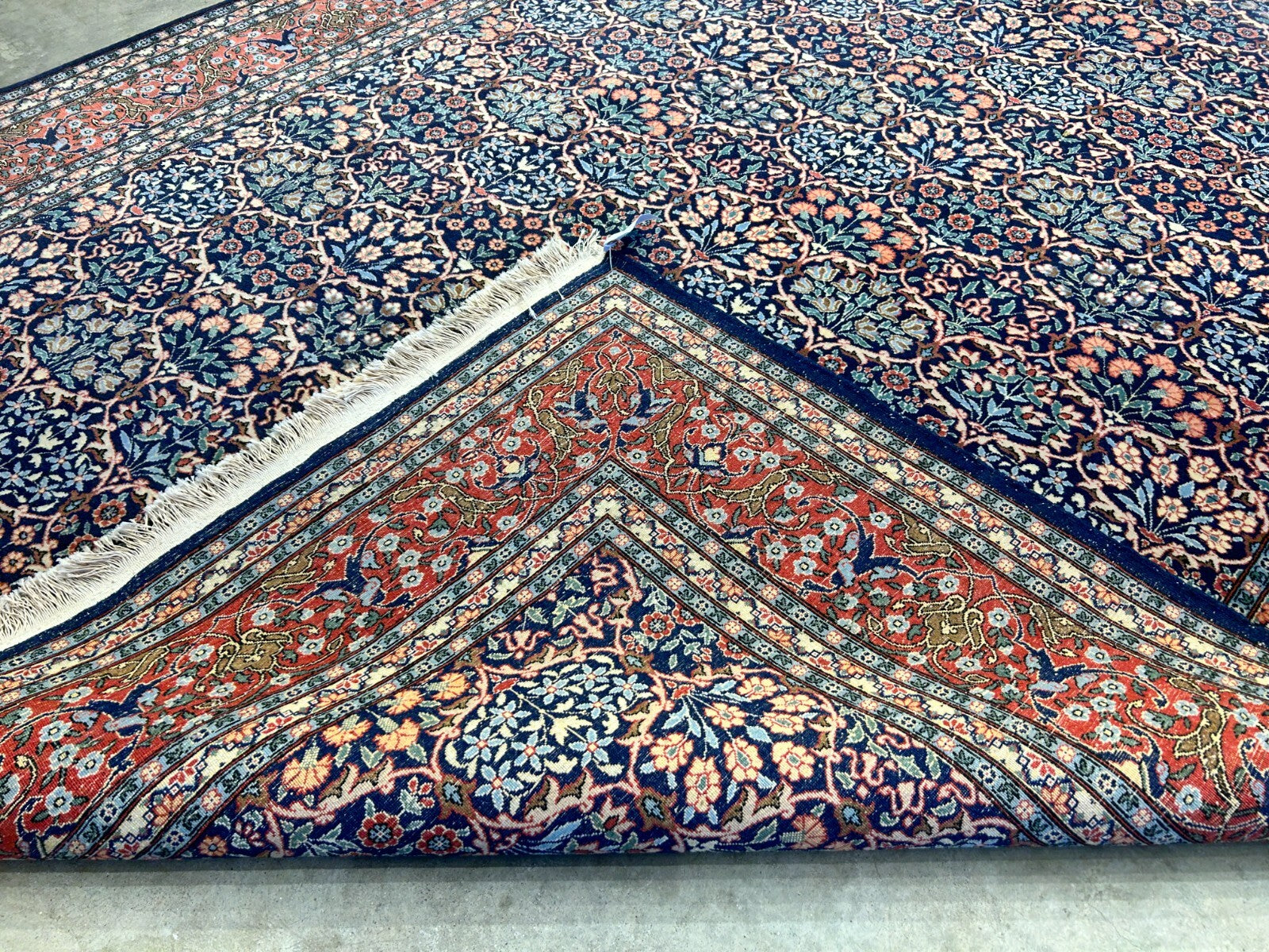 6'8"x9'9" Hand-Knotted 100% Wool Pile Hereke Carpet - Area Rug