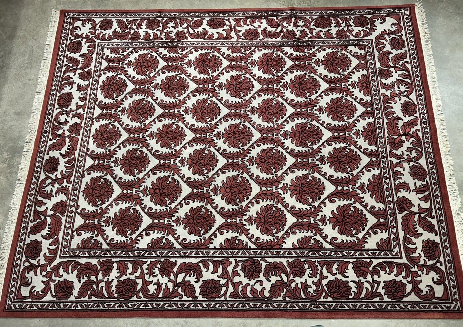 8’x9’11” Hand-Knotted 100% Wool Pile Oriental Area Rug - Carpet