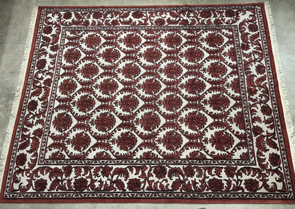 8’x9’11” Hand-Knotted 100% Wool Pile Oriental Area Rug - Carpet