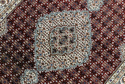 5'8"x7'8" Hand-Knotted 100% Wool Pile Tabrize Design Carpet - Area Rug