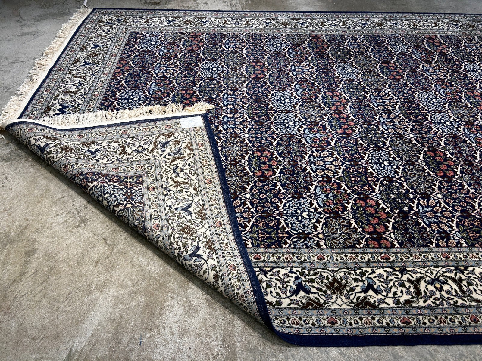 7'3"x10'10'' Hand-Knotted 100% Wool Pile Hereke Area Rug