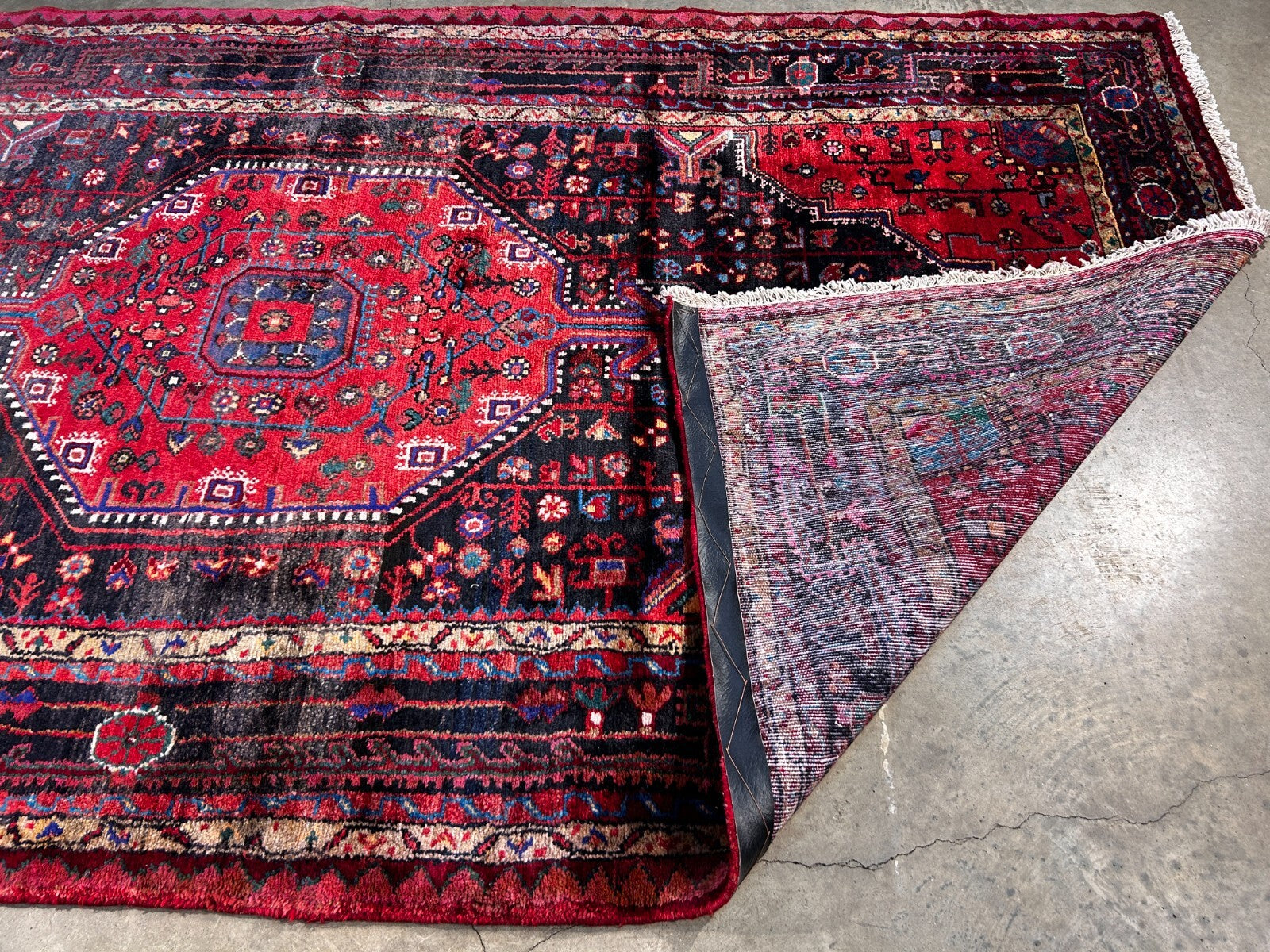 5'0" x 9'5" Hand-Knotted 100% Wool Pile Nahavande Area Rug - Carpet