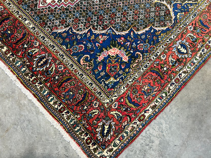 6'7"x9'9" Hand-Knotted 100% Wool Pile Bakhtiarie Carpet - Area Rug