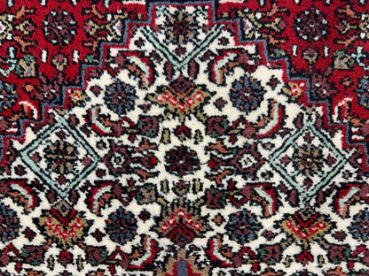 3'10"x5'10" Hand-Knotted 100% Wool Pile Indobijar Area Rug - Carpet