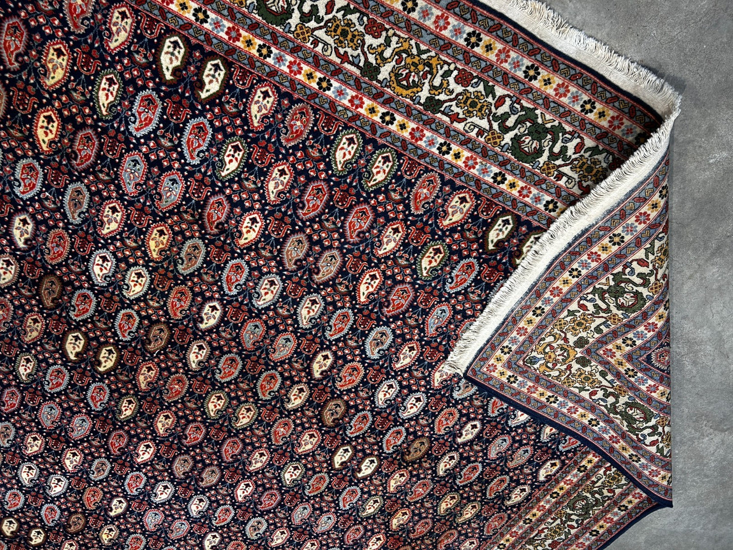 8'x11' Hand-Knotted 100% Wool Pile Hereke Area Rug - Carpet