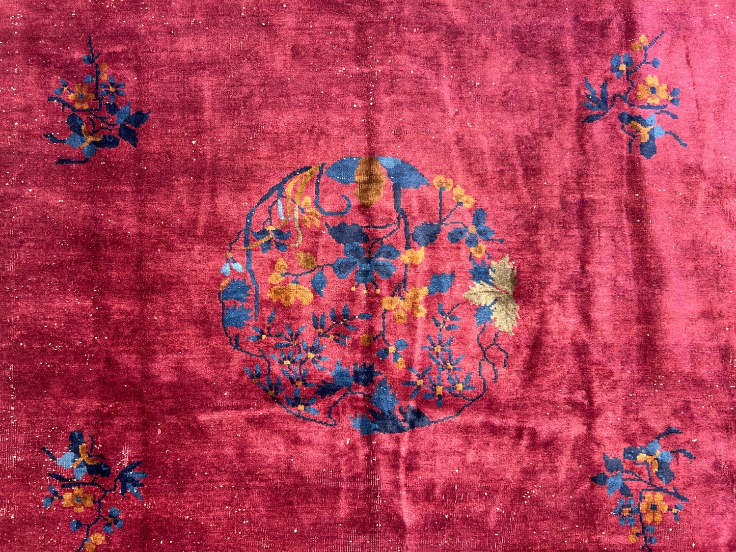 9'x12' Collector Antique Hand-Knotted 100% Wool Pile Art Deco Nichols Rug