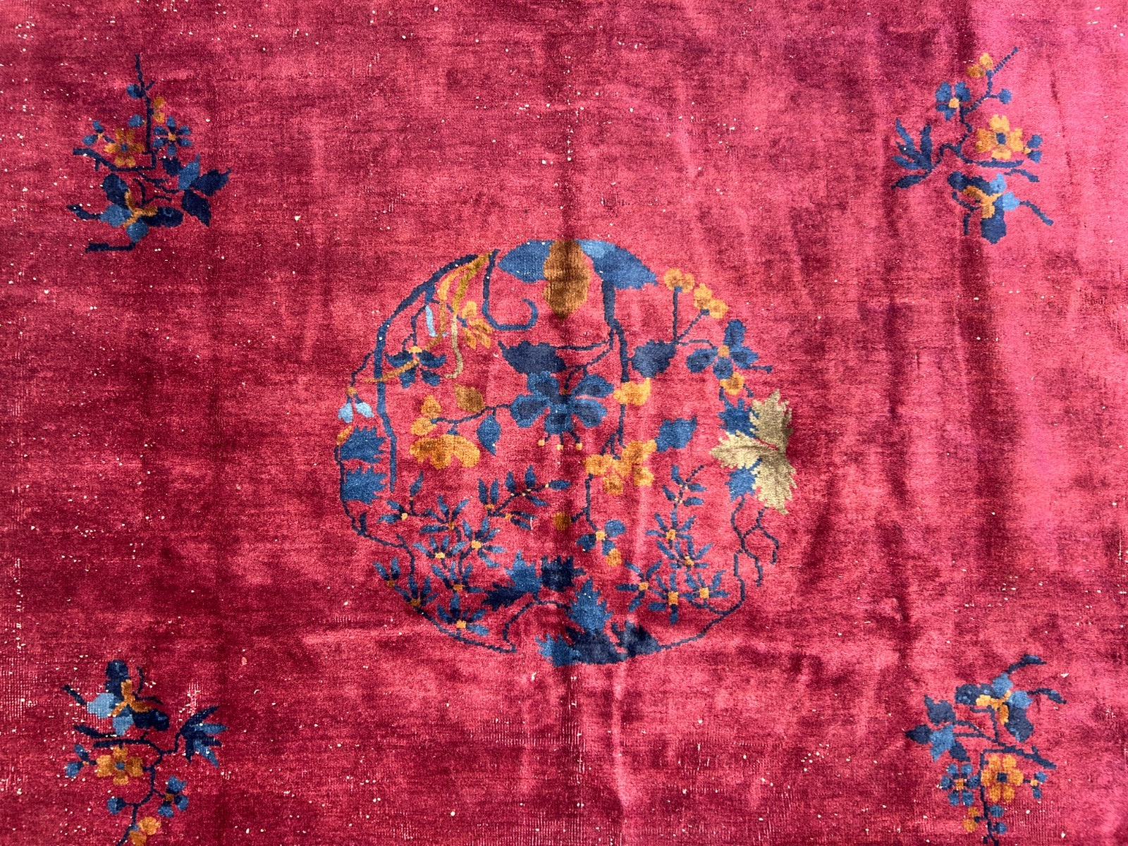 9'x12' Collector Antique Hand-Knotted 100% Wool Pile Art Deco Nichols Rug