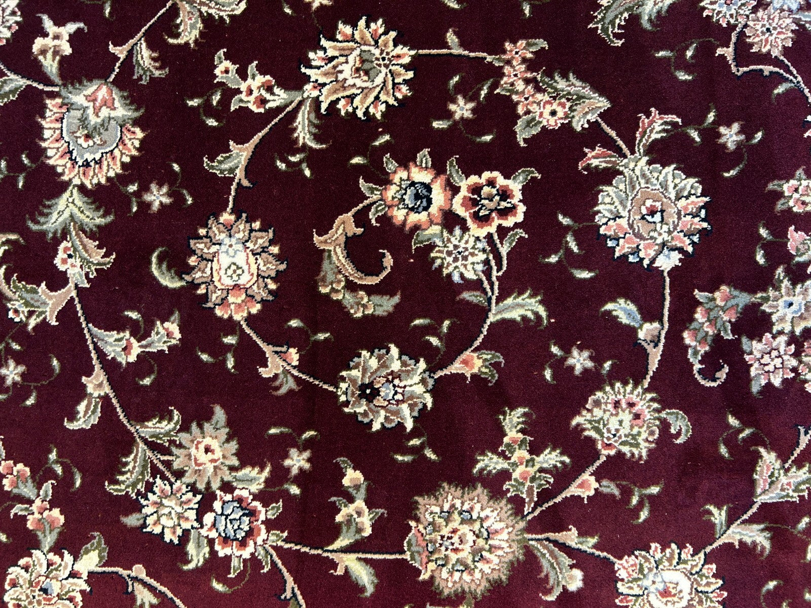 9'x12' Hand-Knotted Wool & Silk Pile SinoPersian Rug