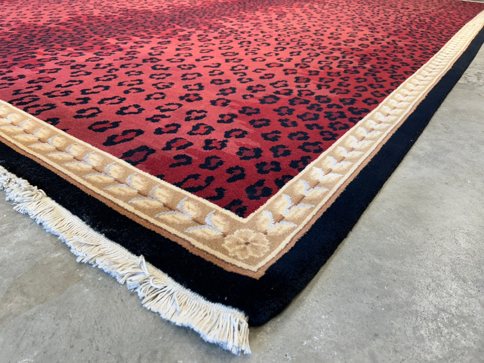 8'x11'2" Hand-Knotted 100% Wool Pile Tibetian Area Rug - Carpet