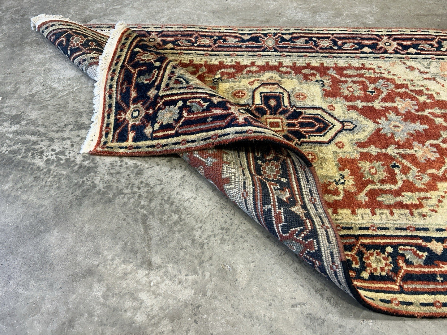 3’1"x5’1" Hand-Knotted 100% Wool Indoserapi Area Rug - Carpet