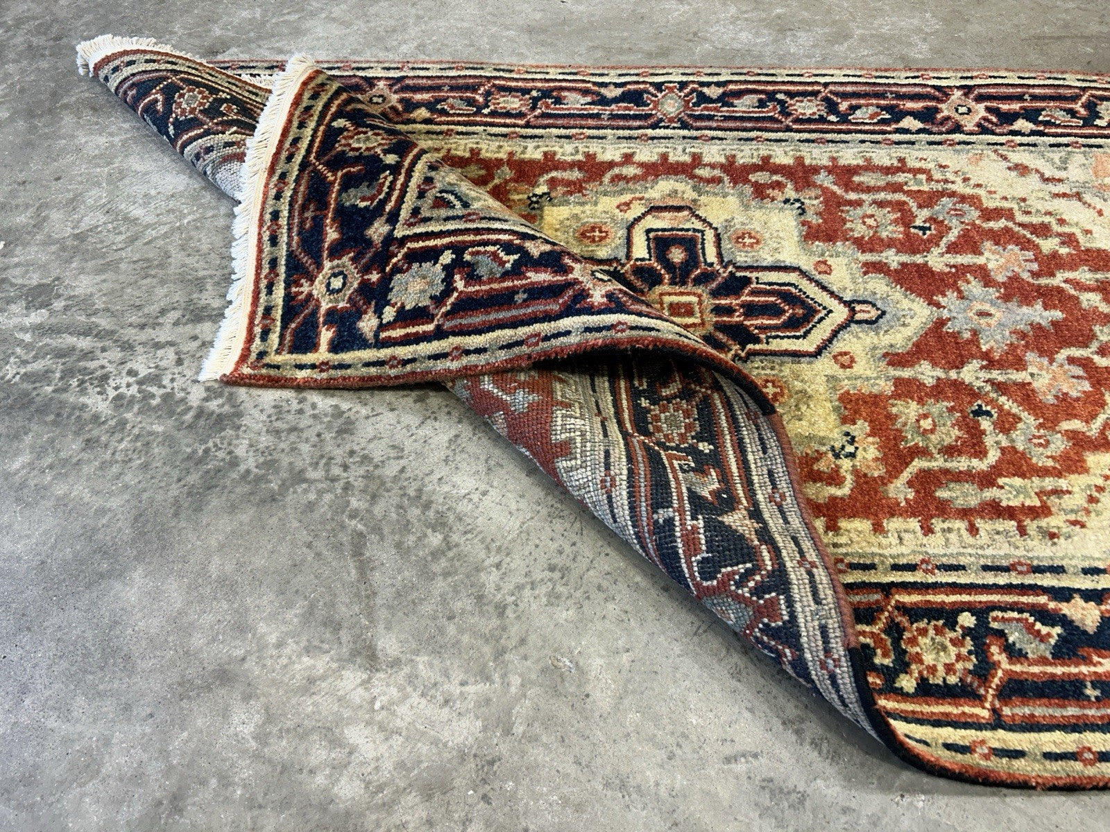 3’1"x5’1" Hand-Knotted 100% Wool Indoserapi Area Rug - Carpet