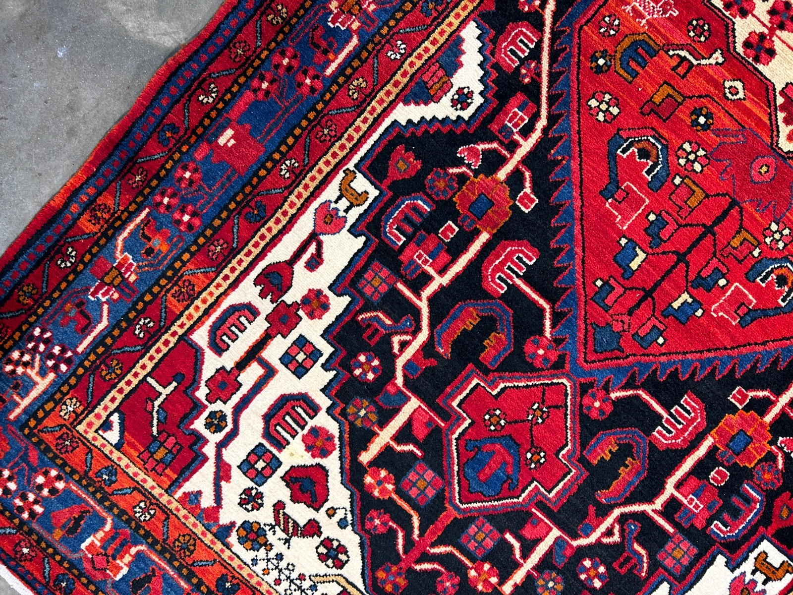 5'10" x 10'11" Hand-Knotted 100% Wool Pile Nahavande Area Rug