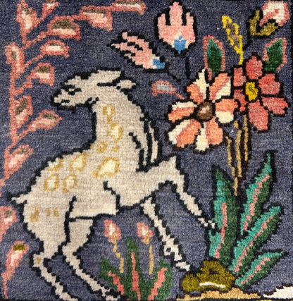 3'5"x5'2" Hand-Knotted 100% Wool Pile Bakhtiarie Area Rug - Carpet