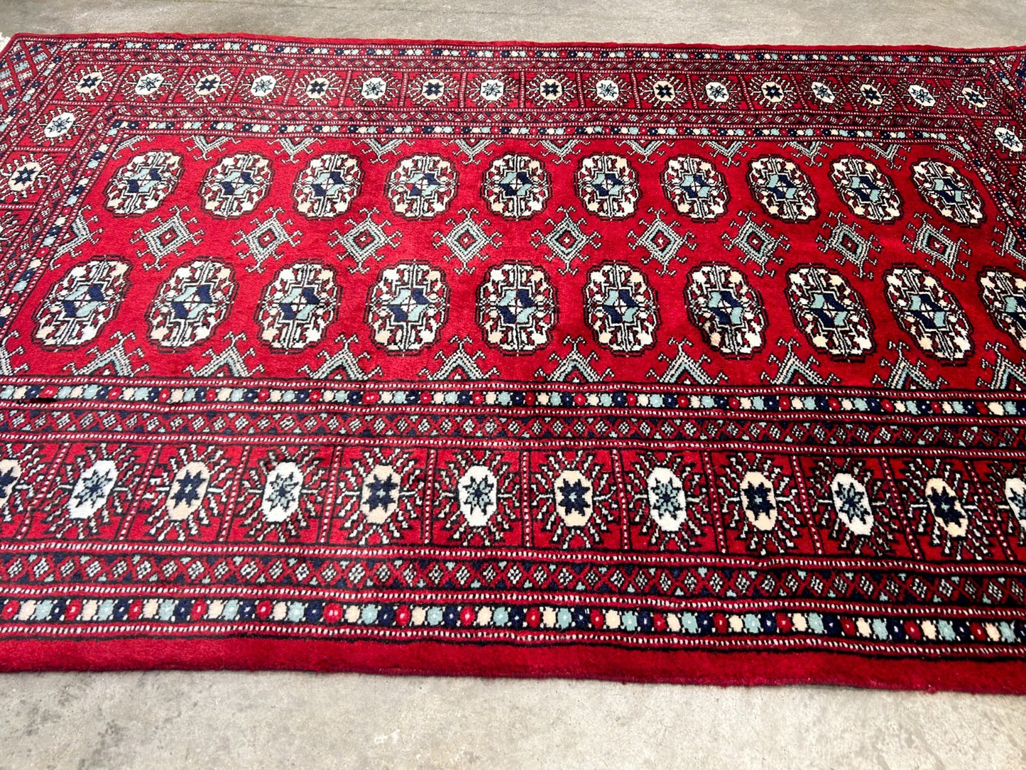 3'x5' Hand-Knotted 100% Wool Pile Bokhara Rug