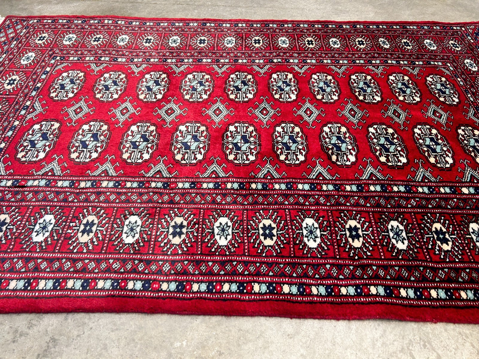 3'x5' Hand-Knotted 100% Wool Pile Bokhara Rug