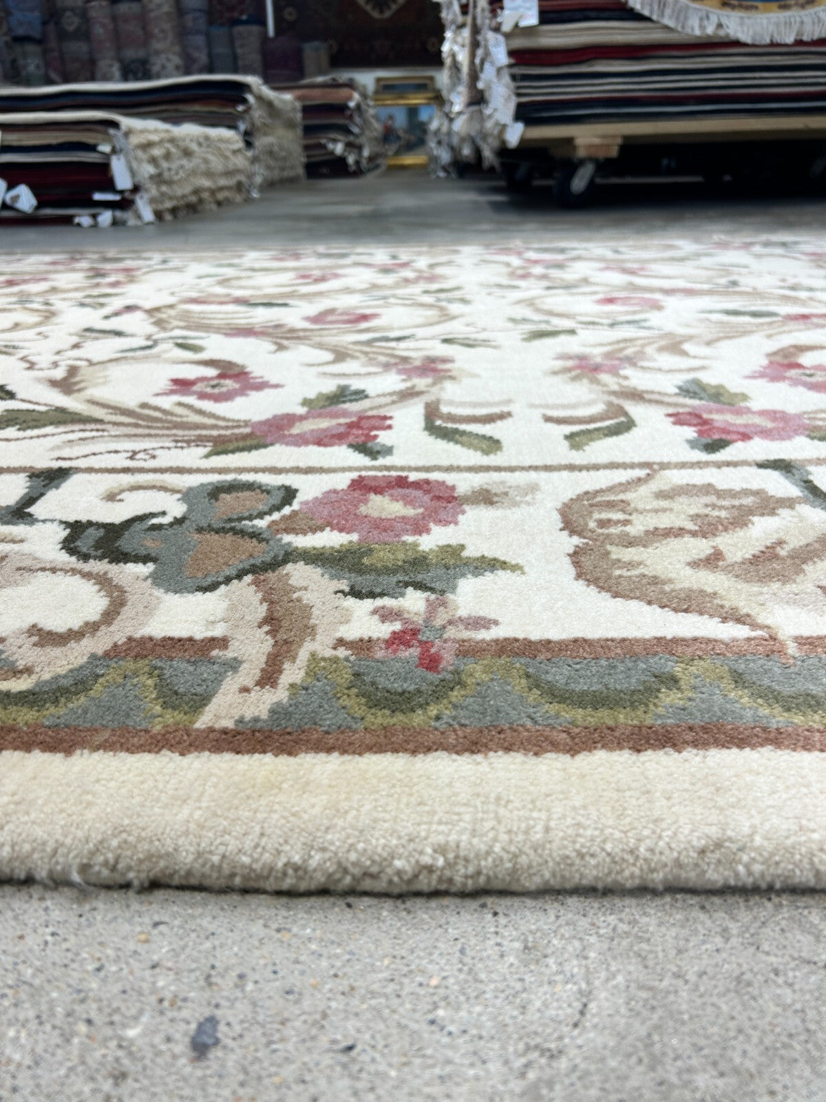 6'x9' Hand-Knotted 100% Wool Pile Art Deco Carpet - Area Rug