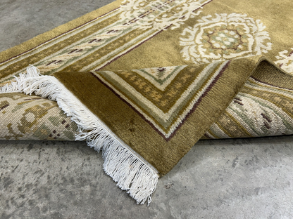 2'11"x5'1" Hand-Knotted 100% Wool Pile Oriental Area Rug - Carpet