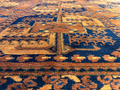 8'8"x12'1" Hand-Knotted 100%  Wool Pile Bokhara Rug