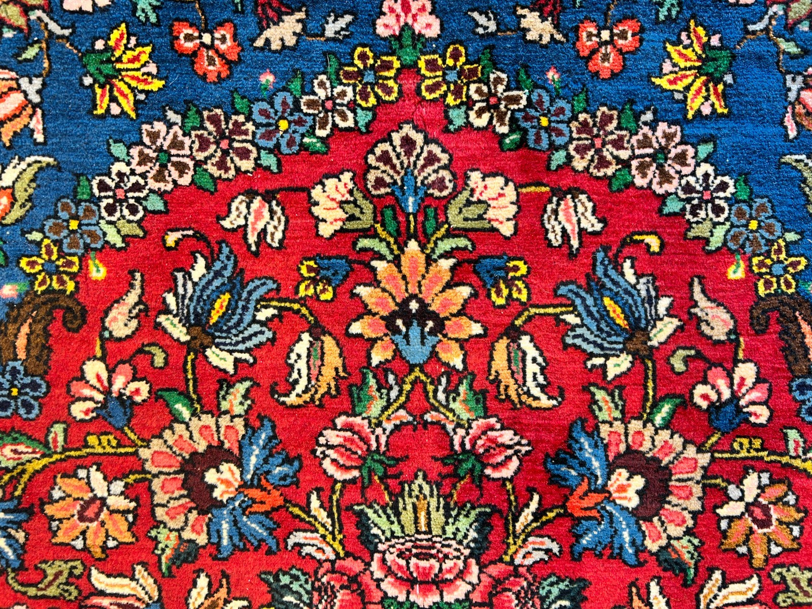 8'4"x11'11" Hand-Knotted 100% Wool Pile Bakhtiarie Rug