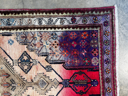 5'1" x 8'10" Hand-Knotted 100% Lamb Wool Carpet - Mousele Area Rug