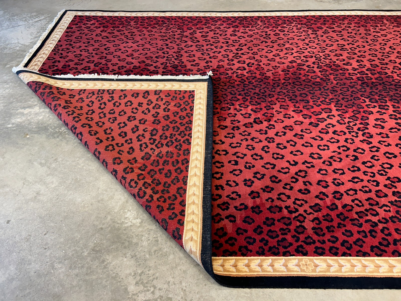 8'x11'2" Hand-Knotted 100% Wool Pile Tibetian Area Rug - Carpet