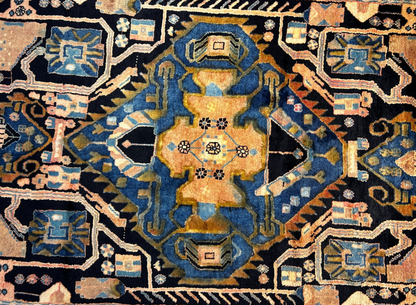 5'1" x 9'4" Hand-Knotted 100% Wool Carpet -  Hamadane Area Rug