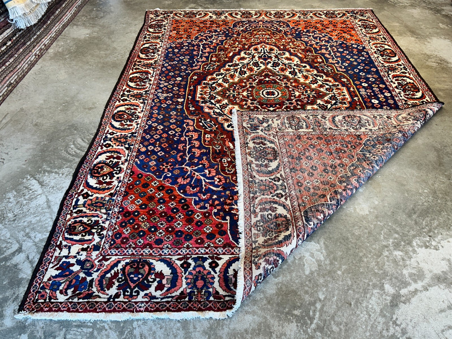 8'4"x11'6" Hand-Knotted 100% Wool Pile Bakhtiarie Rug