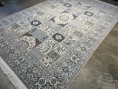 6'9"x10'2" Extra Fine Hand-Knotted Wool & Silk Habibian Naine Rug - Area Carpet