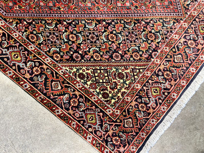3'8"x5'8" Hand-Knotted 100% Wool Bidjare Carpet - Area Rug