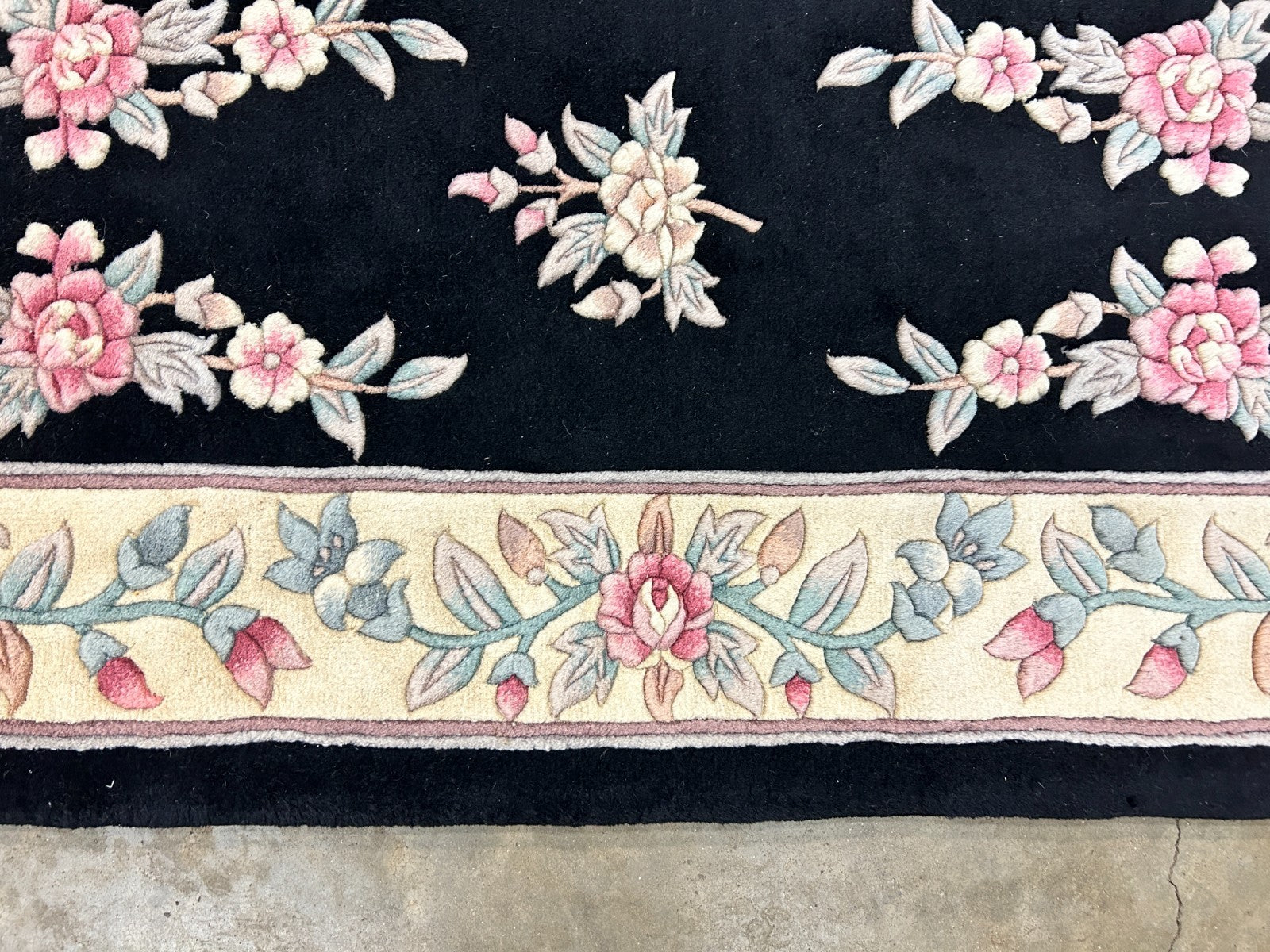 3'x5' Hand-Knotted 100% Wool Pile Art Deco Rug