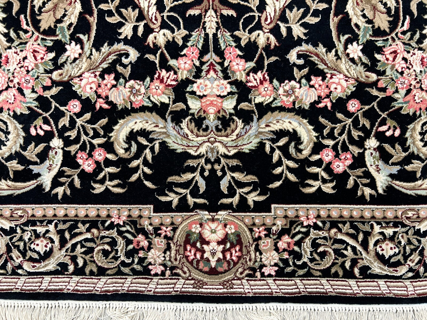 5'6"x8'6'' Hand-Knotted 100% Wool Pile Sino-Persiane Area Rug - Area Carpet