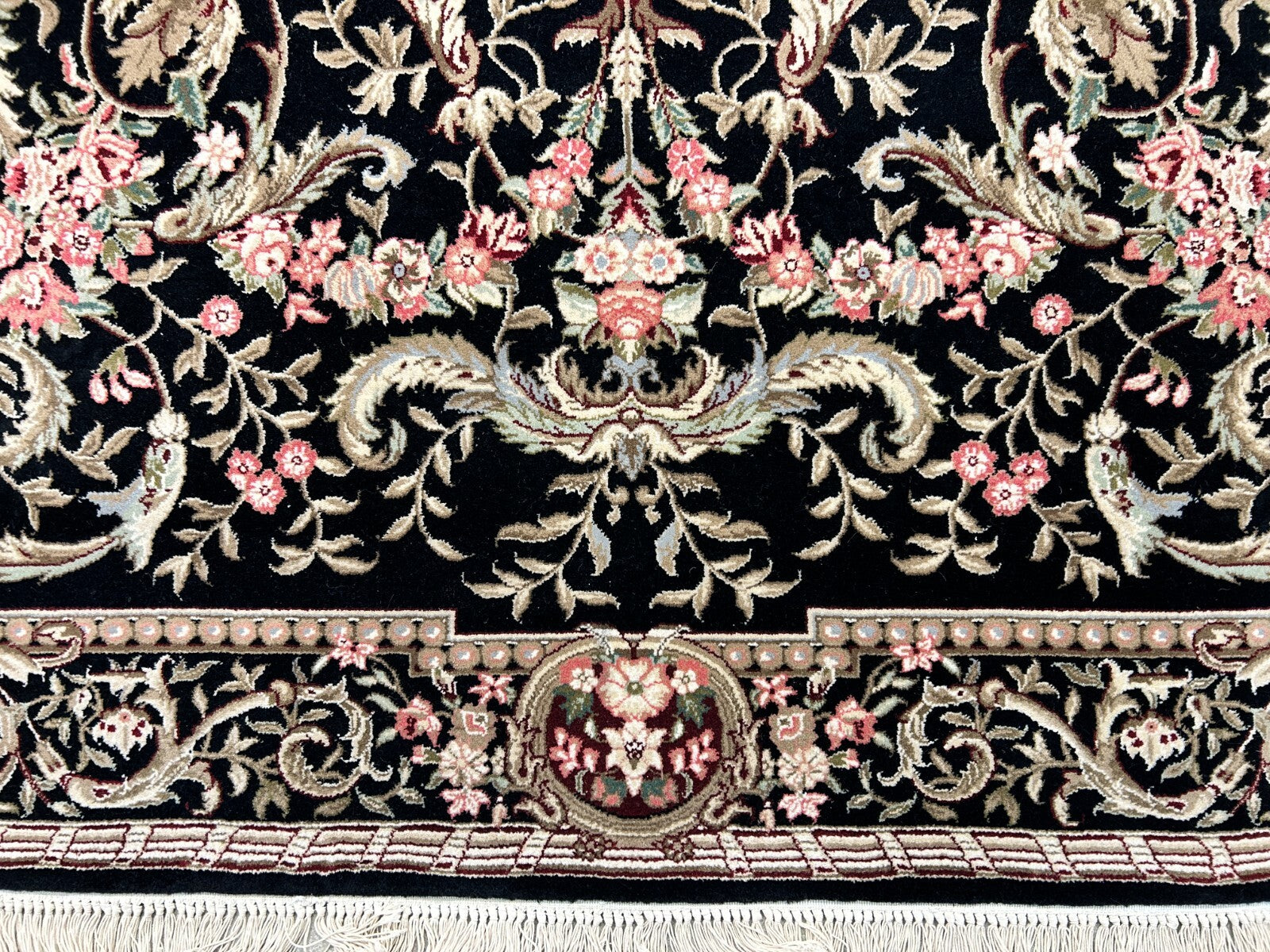 5'6"x8'6'' Hand-Knotted 100% Wool Pile Sino-Persiane Area Rug - Area Carpet